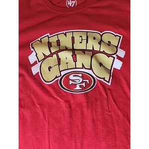 San Francisco 49ers Shirt Mens EXTRA LARGE Niners Gang 47 NFL Red Footballer